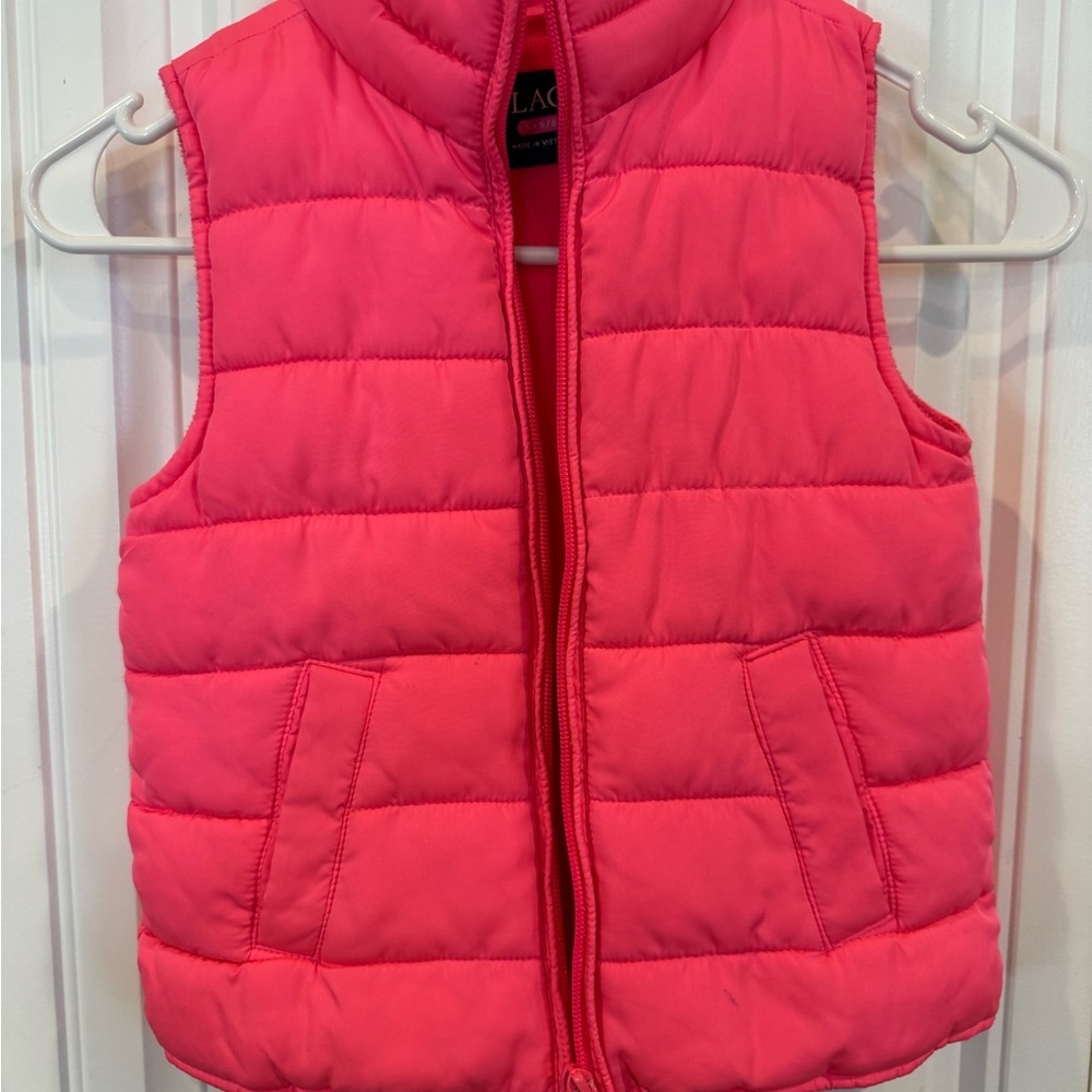 Place Bright Pink Fleece-Lined‎ Vest